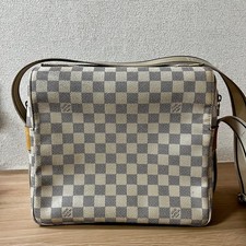 Borsa a tracolla Louis Vuitton N51189 Naviglio Damier Azur avorio PVC Giappon...