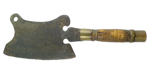 Antico coltello mannaia - antico,