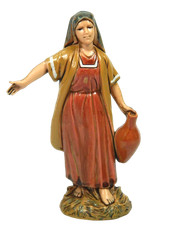 Pastore Donna con Anfora Costumi Storici Landi Moranduzzo Cm 10 Pastori Presepe