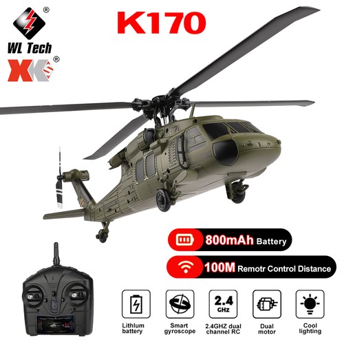 Wltoys k170 black - black, uh-60l