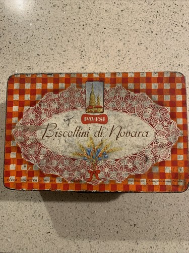 Vecchia scatola latta biscotti - latta,
