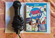 SING PARTY + MICROFONO UNIVERSALE USB - NINTENDO WII U PAL ITALIA