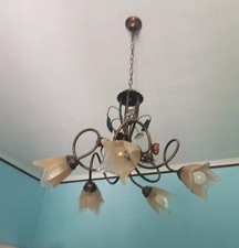 LAMPADARIO VINTAGE 5 LUCI con
