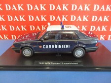 Die cast 1/18 Modellino Auto Carabinieri Alfa Romeo 75 1.8 IE 1991 by Triple9