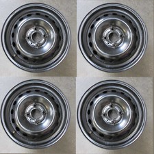 Set 4 cerchi in ferro 6Jx15 4x100 ET50 per Renault Modus 2004-2006 nuovi (6753)