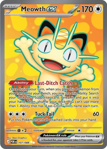 Meowth 107 088 pokemon - meowth, ex