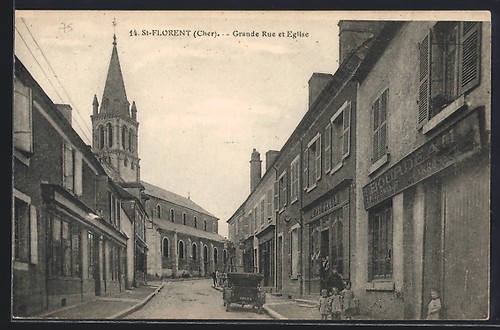 Cpa florent grande rue - cpa, st-florent,