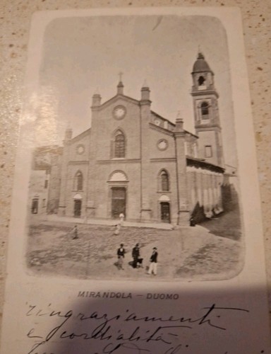 Cartolina antica mirandola - cartolina,