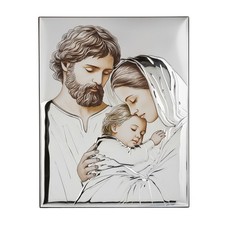 Icona Sacra famiglia ceramica