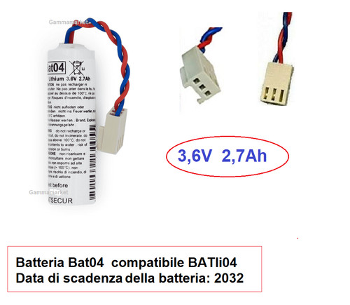 Batteria litio batsecur - litio,