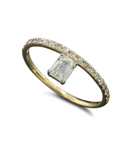 Anello diamante solitario - anello,