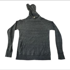 Felpa con cappuccio Alson grigio scuro, tasche frontali, polsini 100% cotone a costine fascia in vita