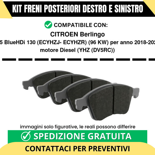 Pastiglie freno posteriori - freno,