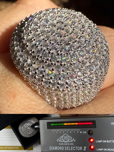 Anello uomo moissanite enorme - uomo,