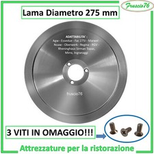 LAMA ACCIAIO PER AFFETTATRICE STANDARD mm 275 - 27,5 cm RICAMBI AFFETTATRICI RGV