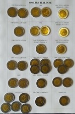 LOTTO 33 MONETE DA 500 LIRE