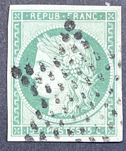 Timbre classique 15c vert - classique,