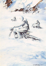 D2266) CARTOLINA MILITARE ALPINI MOTOSLITTA ILLUSTRATA