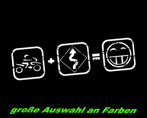 Adesivo biker curva smile - biker,