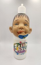 Testa di bambino in gomma con ciuccio, biberon in plastica, Spagna, Piti Gestos, Joimy