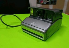Fotocamera flash pellicola istantanea Polaroid One 600 grigia vintage 100 mm necessita di pellicola non testata