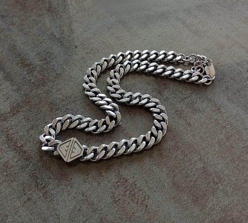 Collana catena acciaio - in,