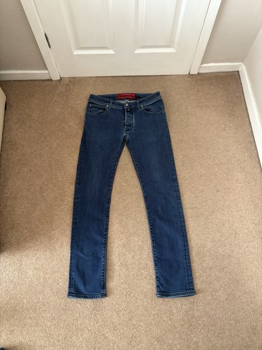 Jeans uomo blu stile jacob - jeans,