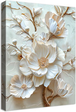 Fiore Di Peonia Bianca 3D