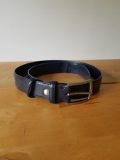 Cintura colore blu/blu marino, 100% pelle, unisex - Conbipel - 115cm