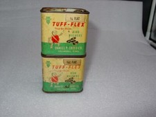 PAIR 2 Antique TUFF -FLEX Tin