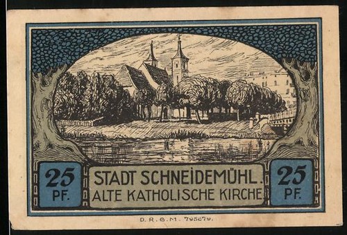 Notgeld schneidemühl pf - schneidemühl,,