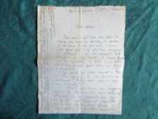 Lettre Autographe Signée de