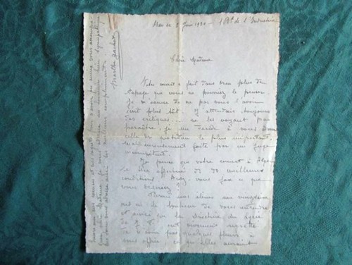 Lettre autographe signée - lettre,