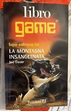 librogame EL   LA MONTAGNA INSANGUINATA n.26  Lupo Solitario  2°edizione  nuovo
