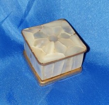 Scatoletta Portagioie In Ottone E Madreperla Vintage