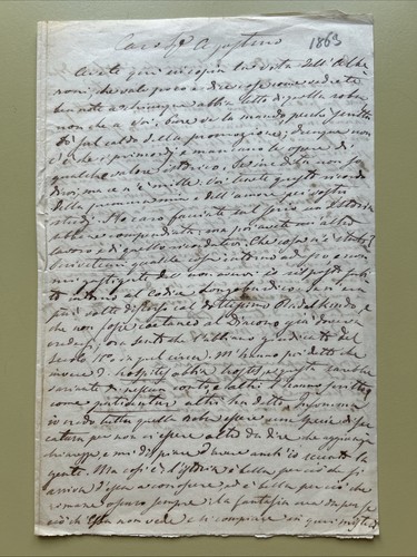 Lettera con firma autografa - firma,