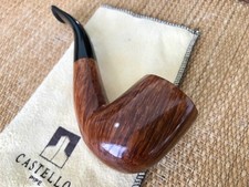 CASTELLO COLLECTION K “FIAMMATA”, ANNO 1994, PIPA DA BILIARDO PIEGATA, PIPA.