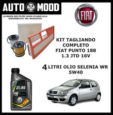 KIT TAGLIANDO FIAT PUNTO 188 1.3 Multijet JTD 16V 4 FILTRI + 4L SELENIA WR 5W40