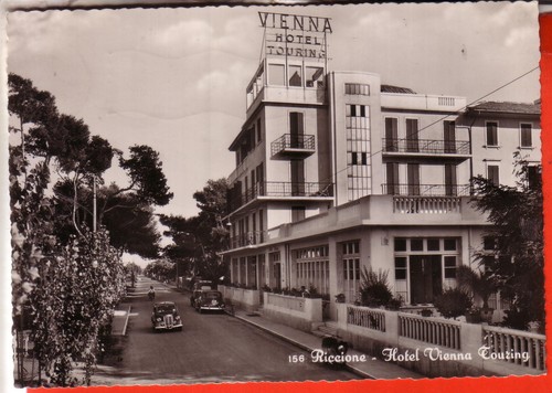 Cartolina riccione b n - ,