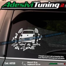 Adesivo Se non mi vedi mi