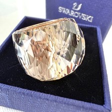 Anello cocktail Swarovski Nirvana seta oro rosa misura 52