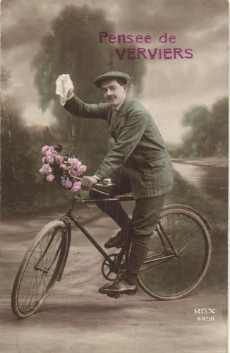 Uomo con bicicletta - con, la