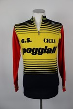 SANTINI SMS MAGLIA CICLISMO UOMO TG. 4 MAN SHIRT SPORT VINTAGE LANA