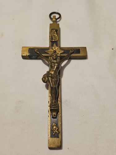 Antico crocifisso bronzo - antico,