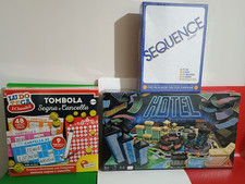 Tris Giochi da Tavolo - HOTEL - TOMBOLA Segna e  Cancella - SEQUENCE Classic