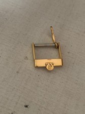 OMEGA gold plated buckle fibbia placcata oro 14mm anni 60/70 ORIGINALE usata