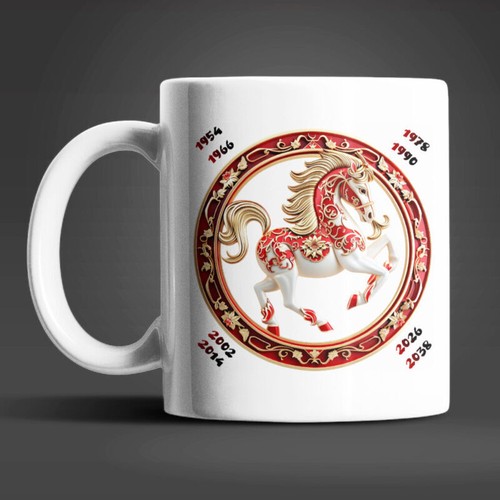 Tazza cavallo anno cinese - cavallo,