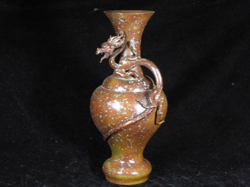 Antico vaso bronzo patinato - vaso,
