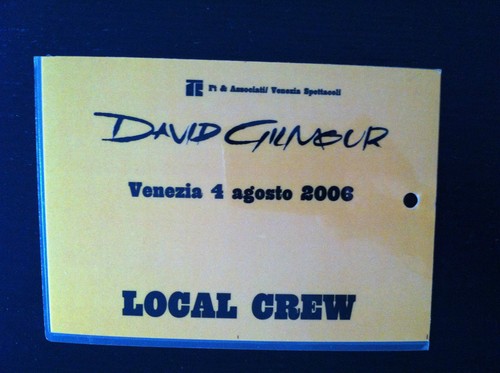 David gilmour pass - david,