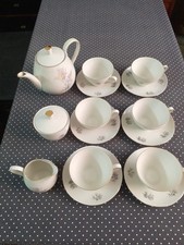 VINTAGE SERVIZIO COMPLETO  DA SEI IN PORCELLANA DA TE' BAVARIA GERMANIA ANNI 60